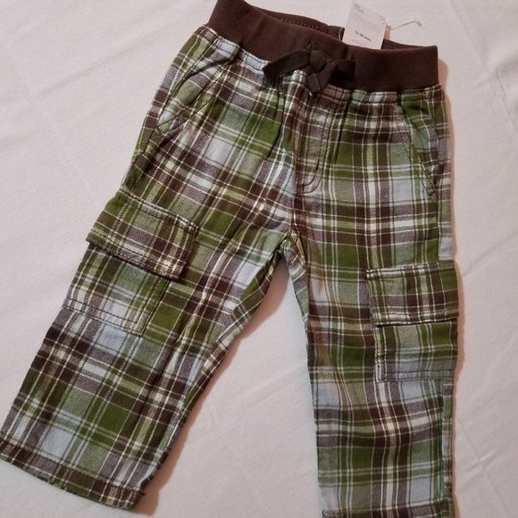 Gymboree Little Milkman Vintage Plaid Pants & Bodysuit set 12-18 month NWT - Picture 5 of 6